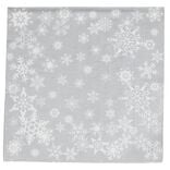 Serviette de No&euml;l en papier motif pluie de flocons x 20