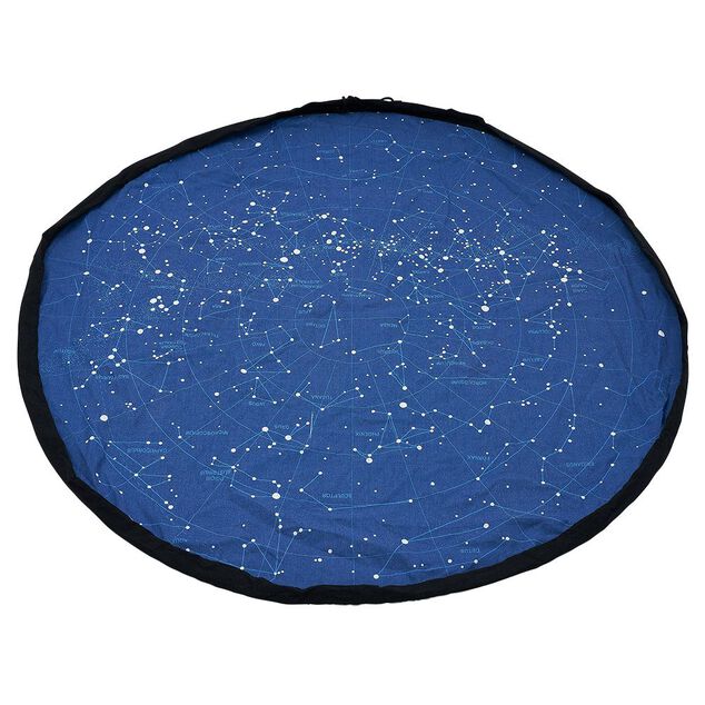 Tapis enfant 2 en 1 : tapis de jeu double face et sac de rangement