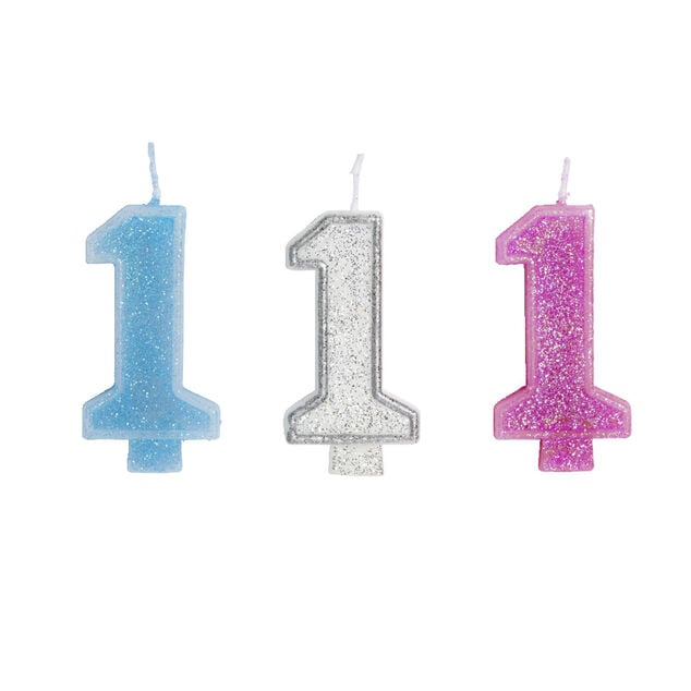 Bougie anniversaire chiffre 1