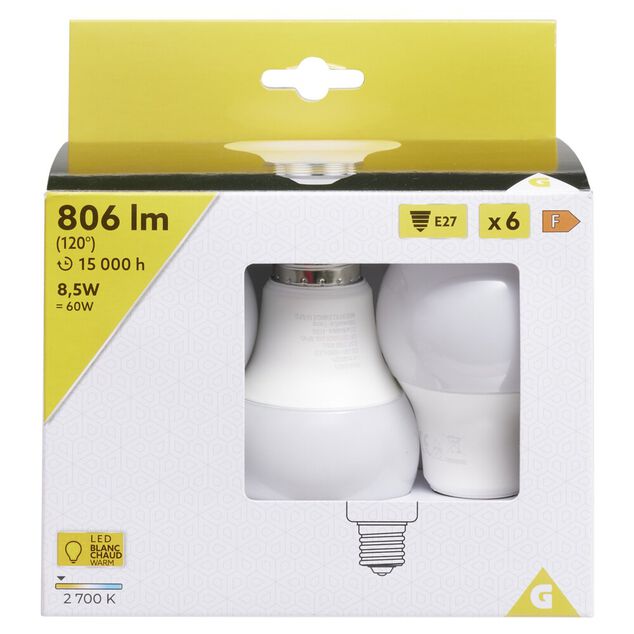 Ampoule LED A60 E27 806lm 8,5W