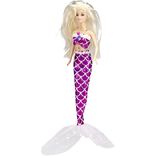 Poupée mannequin sirène plastique H30cm (2 modèles)
