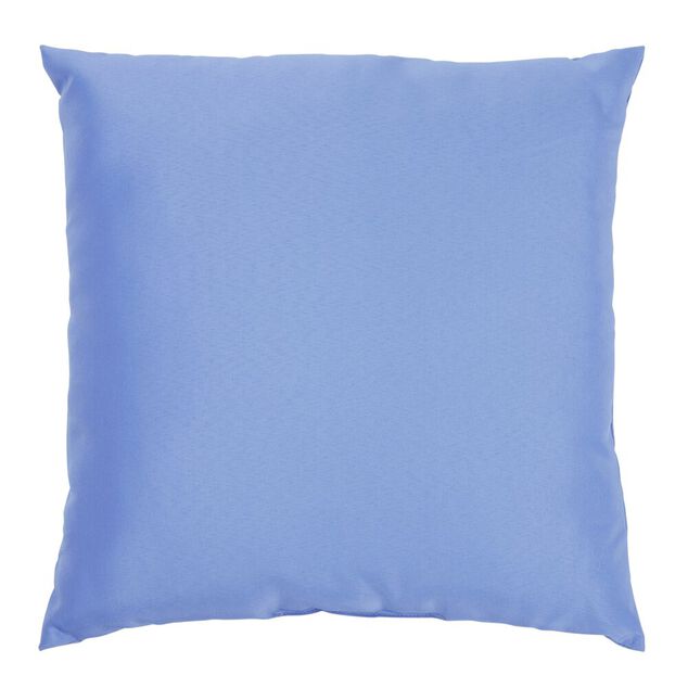 Coussin de jardin carr&eacute; uni bleu 40x40cm