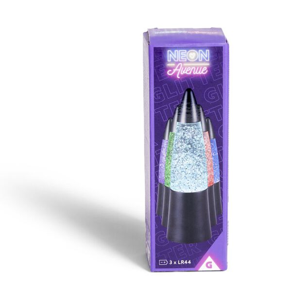 Mini lampe n&eacute;on &agrave; paillettes H15cm