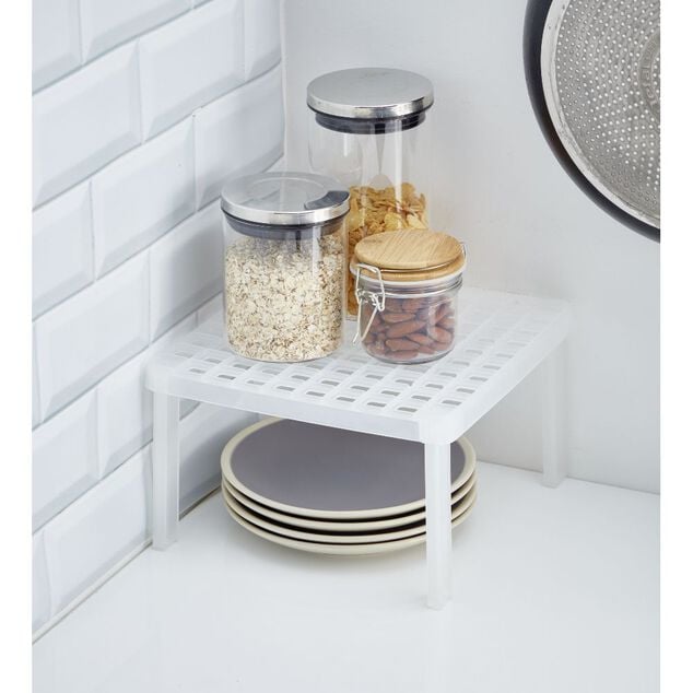 Étagère carrée cuisine blanc