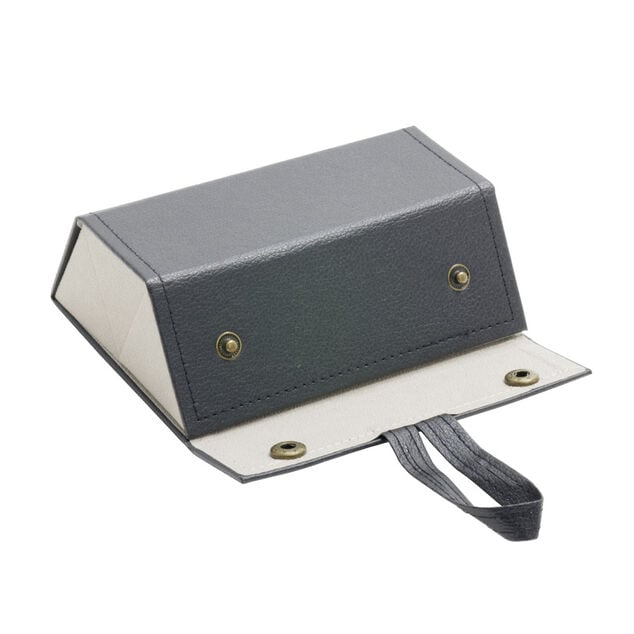 &Eacute;tui &agrave; lunettes pour 3 paires organisateur de voyage simili noir 16x13xH6cm