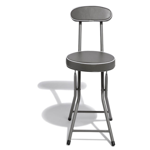 Chaise pliante Tony Gris anthracite &Oslash;30 x H.74 cm