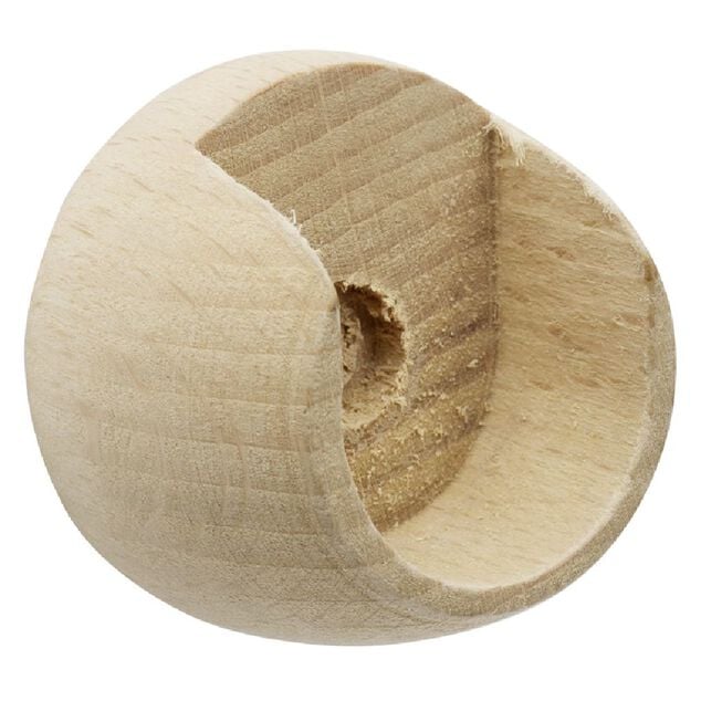 Support pour tringle naissance en bois naturel &Oslash;20mm x2