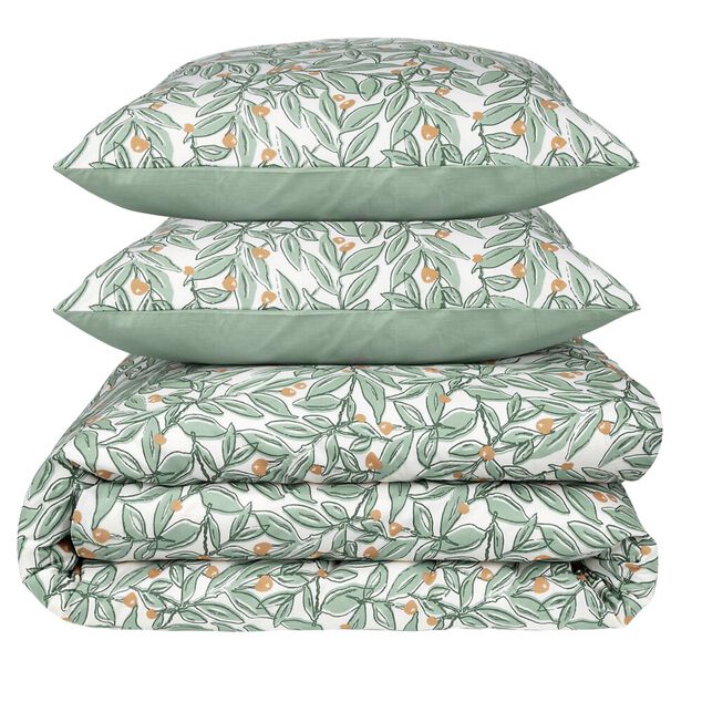 Parure de lit 2 personnes 240x220cm coton fleuri (2 mod&egrave;les)