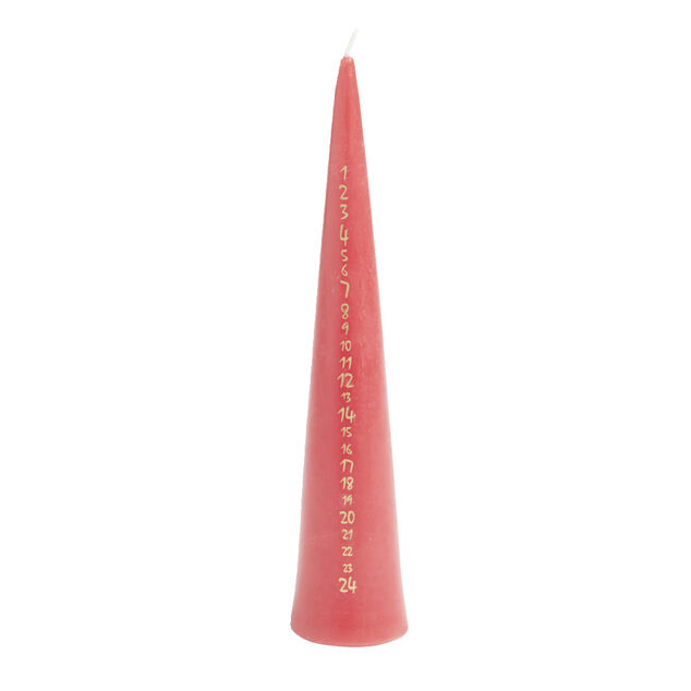Bougie de l'avent &Oslash;5xH25cm (3 coloris)