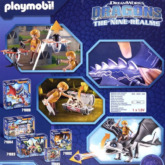 Dragons Playmobil 39 pi&egrave;ces 38xH34,5cm