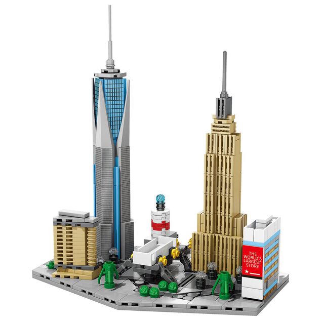 Bloc de construction Skyline 593 pi&egrave;ces (4 mod&egrave;les)