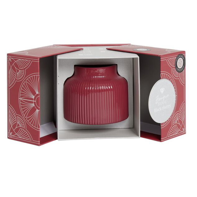 Bougie bijoux parfum&eacute;e verre collier argent&eacute; &Oslash;9xH7cm (6 mod&egrave;les)