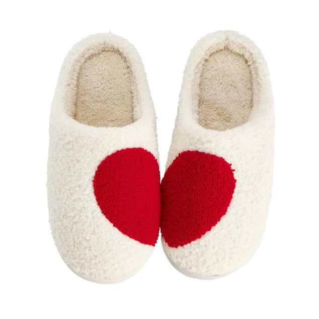 Chausson femme duo coeur L26x8x10cm