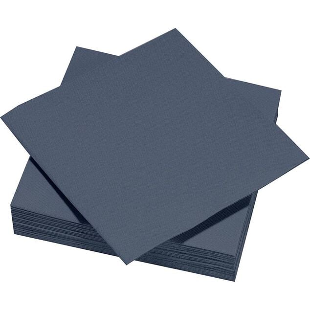 Serviette en papier Tex Touch 2 plis uni noir x50