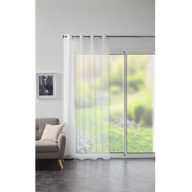 Voilage antibact&eacute;rien 140x240 cm blanc ou gris