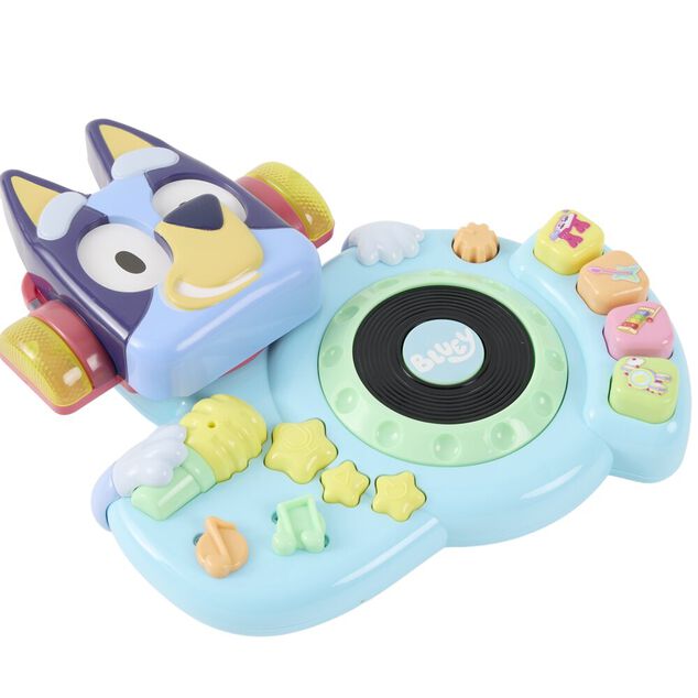 Jeu platine DJ enfant Bluey son et lumi&egrave;re violet 29x7,5xH27cm