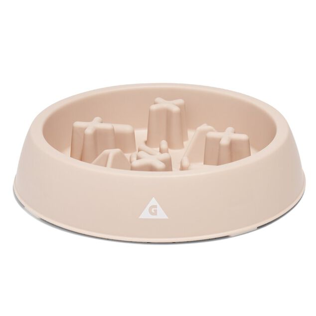 Gamelle anti-glouton 655ml caoutchouc rose