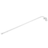 Tringle pivotante extensible aluminium blanc L60-100cm