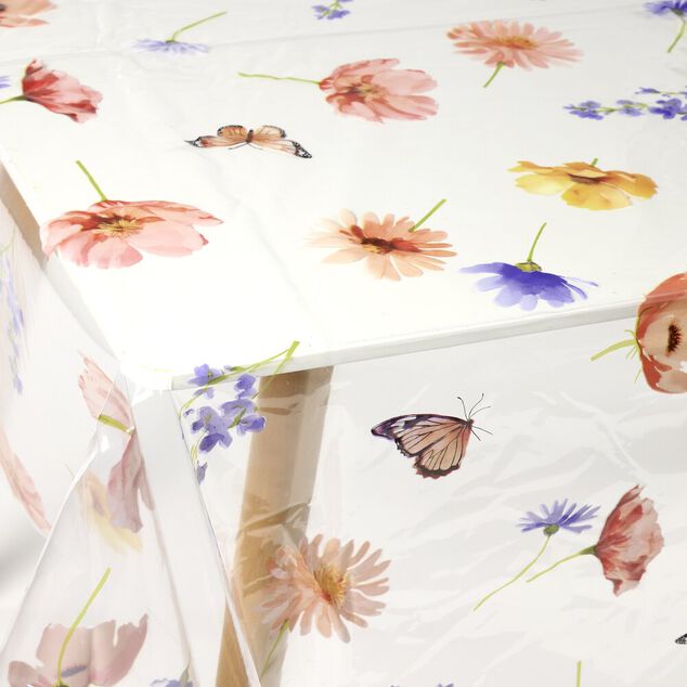Toile cir&eacute;e au m&egrave;tre collection &eacute;t&eacute; motifs fleurs 140cm