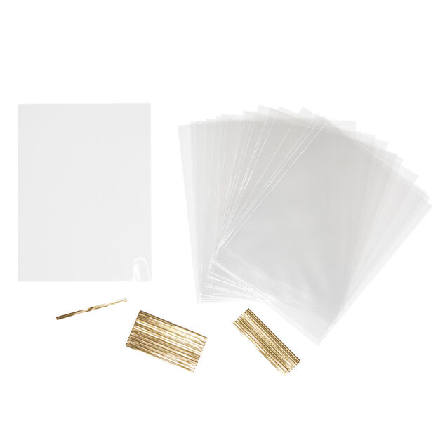 Sac à bonbons pochette transparente x20 avec lien