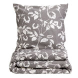 Parure de lit 1 personne 140x200cm coton motif végétal vert - 2 modèles