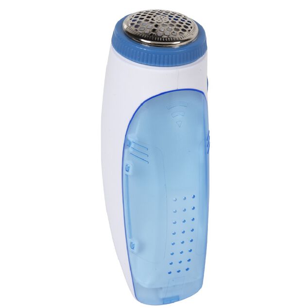 Rasoir textile &eacute;lectrique bleu et blanc