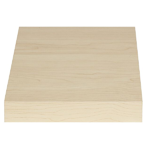 Étagère murale carrée bois beige