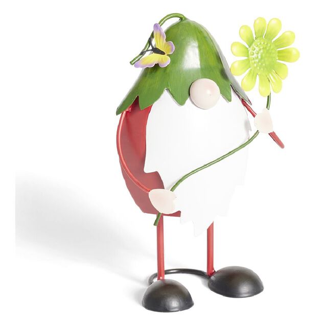 Gnome m&eacute;tal &agrave; poser H25cm