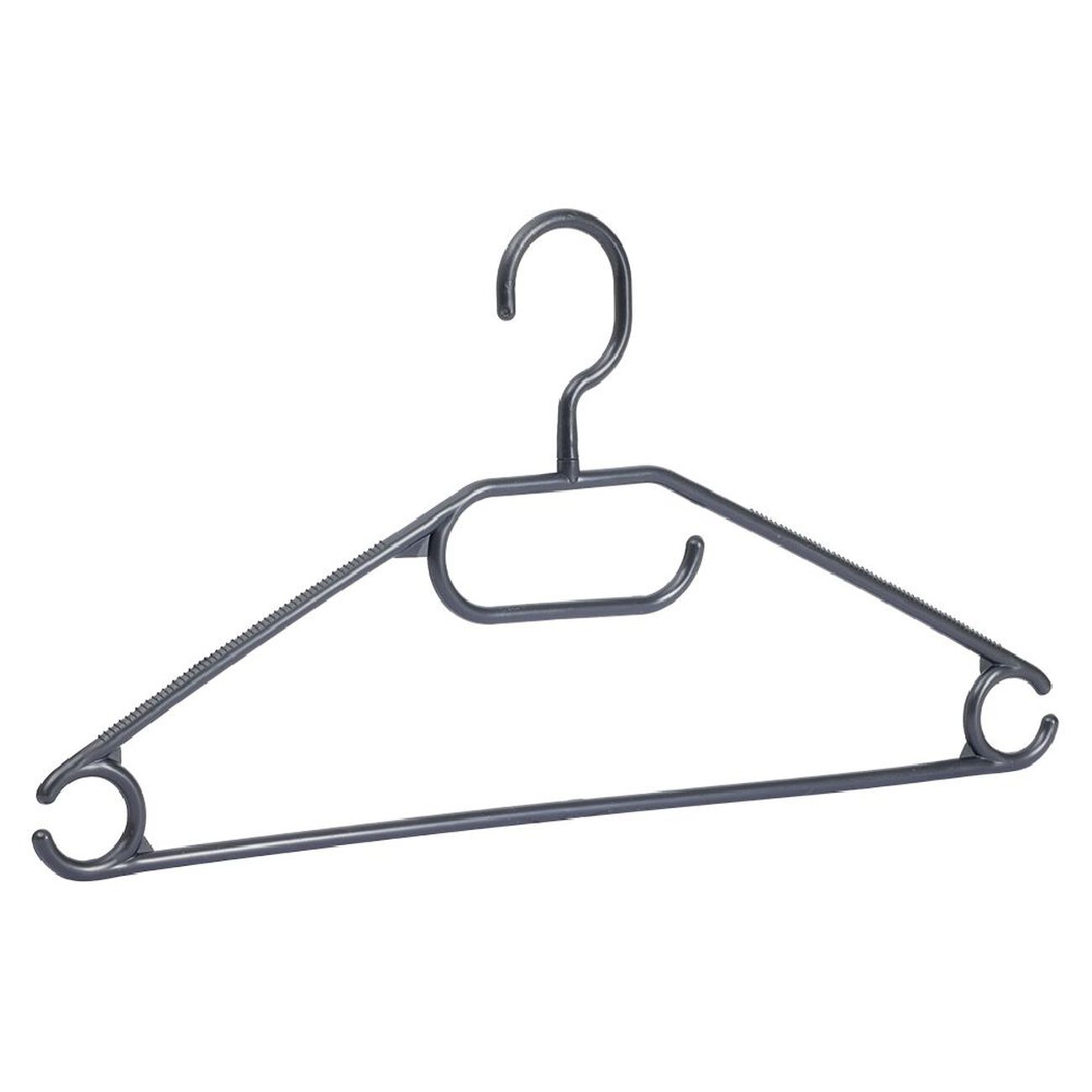 Hangerworld - Lot de 20 Anneaux Anti vol en Plastique Noir pour cintres