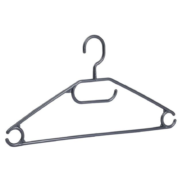 Cintre en plastique noir x8