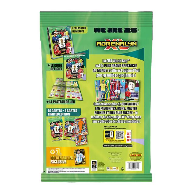 Pack d&eacute;marrage Panini Fifa Coupe du Monde 2026 - 19 cartes classeur plateau de jeu
