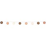 Guirlande lumineuse 10 boules beige marron orange L165cm