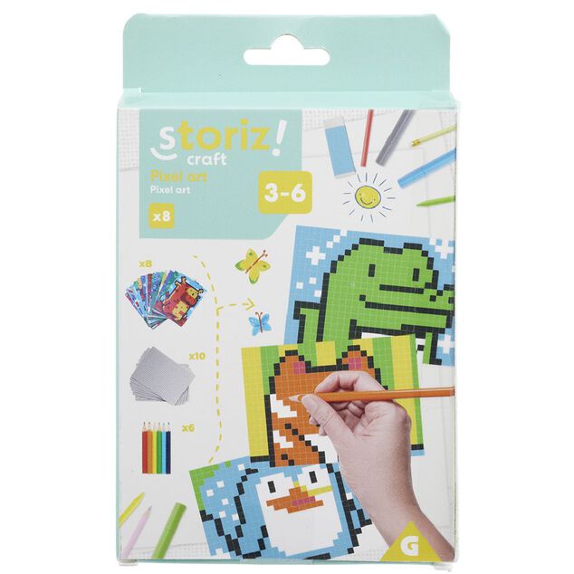 Activit&eacute; cr&eacute;ative pixel art x8