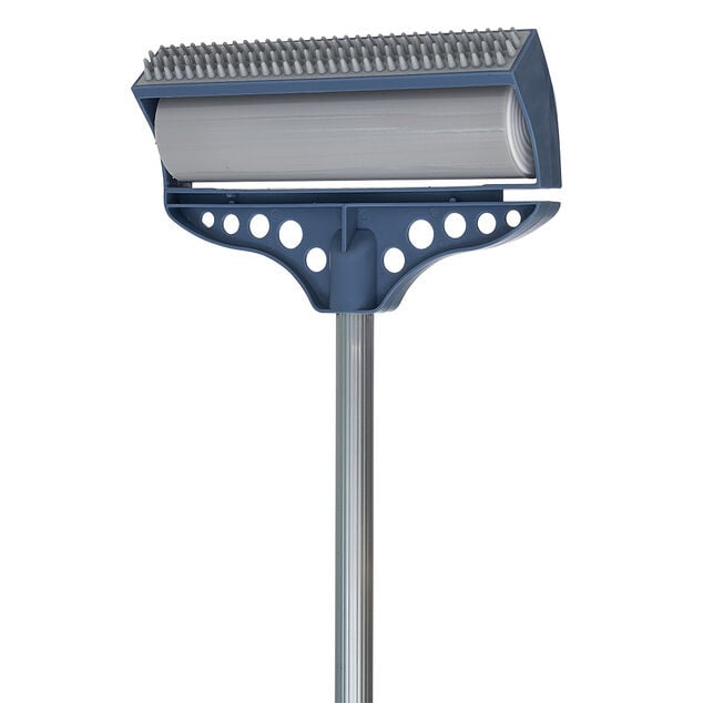 Brosse adh&eacute;sive avec manche t&eacute;lescopique