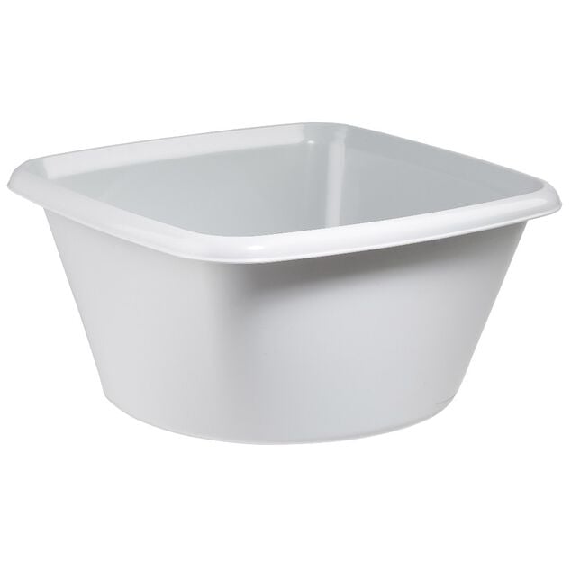 Bassine carr&eacute;e en plastique 9 L