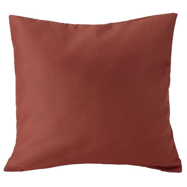 Housse de coussin polyester 40x40cm terracotta