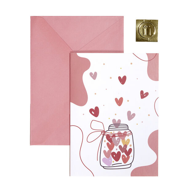 Carte de voeux avec enveloppe 13,3x18,3cm