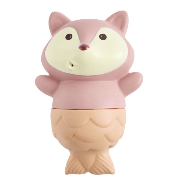 Jouet de bain animaux x4 plastique multicolore H9,5cm