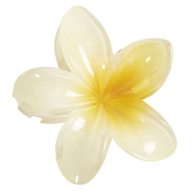 Pince &agrave; cheveux fleur hawa&iuml;enne plastique color&eacute; &Oslash;8cm (6 mod&egrave;les)