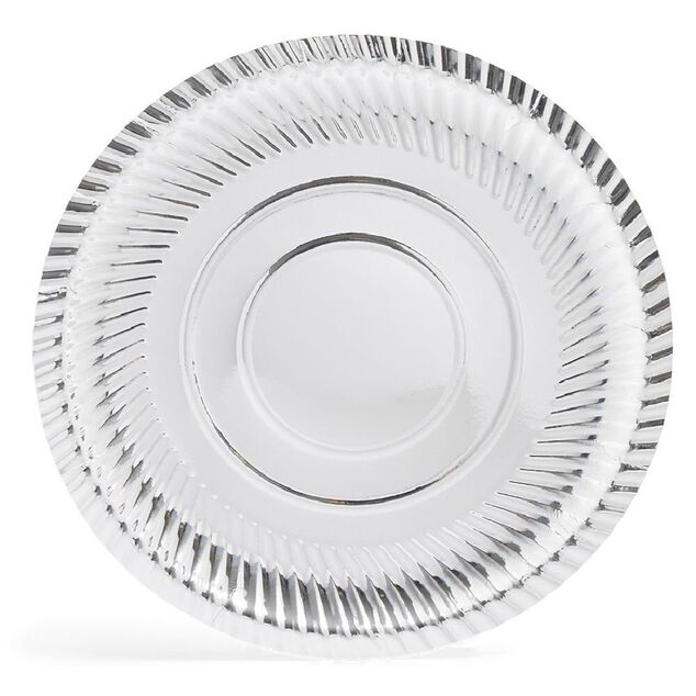 Plateau présentation carton argenté x3