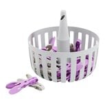 Pince &agrave; linge x30 avec panier