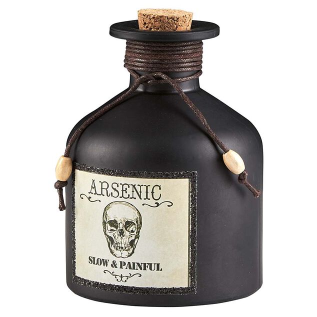 Bouteille de poison Arsenic d&eacute;coration Halloween
