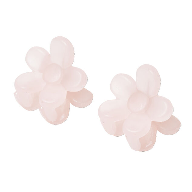 Pince à cheveux x2 fleur plastique Ø1,5cm (2 modèles)