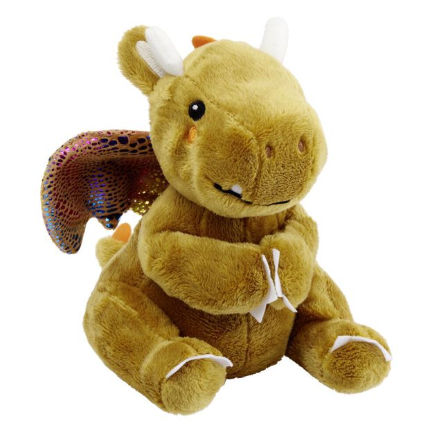 Peluche dragon polyester 19x15cm (3 mod&egrave;les)