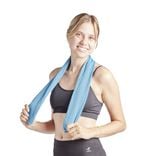 Serviette de sport violette 100x30 cm