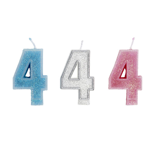 Bougie anniversaire chiffre 4