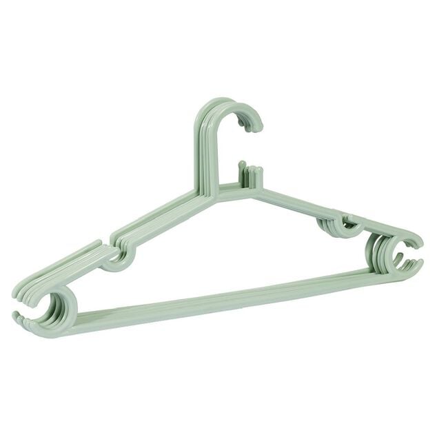 Cintre en plastique vert x5 - L38,5xH17cm