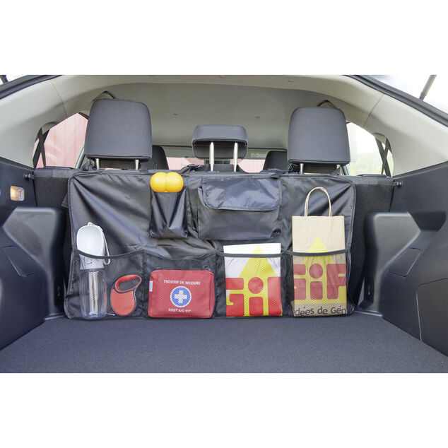 Organisateur coffre de voiture avec pochettes 44x89cm