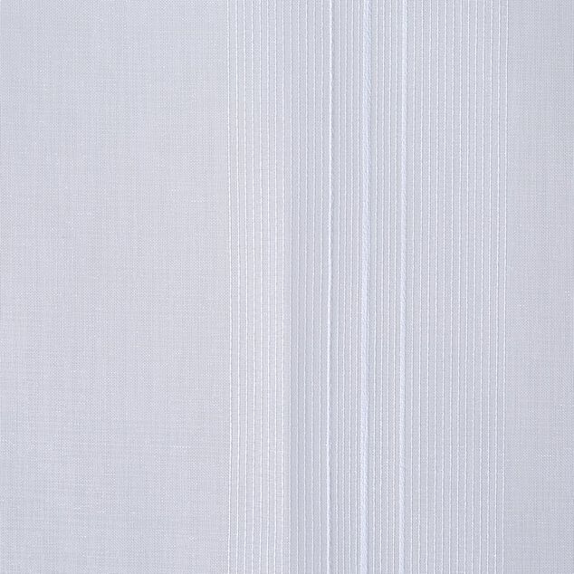 Vitrage droit passe tringle uni blanc 60x160 cm x2