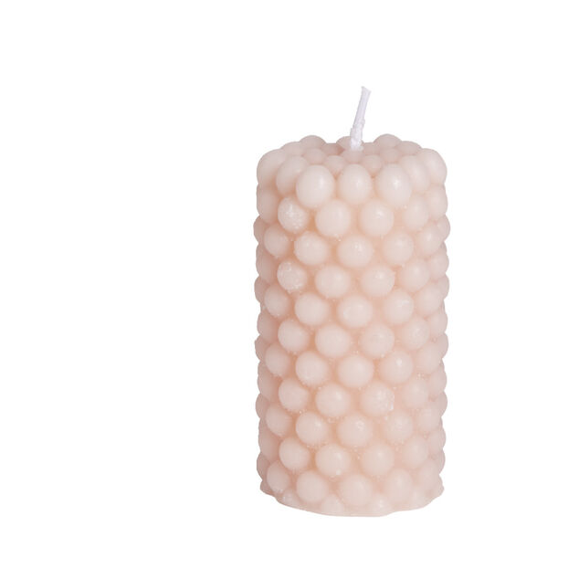 Bougie cylindrique design bulle &Oslash;5xH9cm
